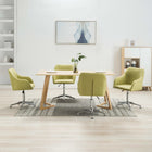 Dining Chairs 4 Pcs Swivel Fabric Green Green