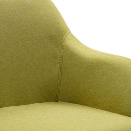 Eetkamerstoelen Draaibaar 6 St Stof Groen 6