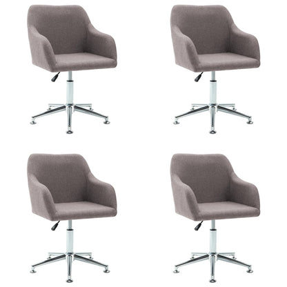 Eetkamerstoelen Draaibaar Stof 4