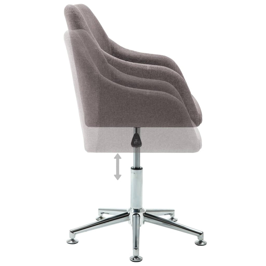Eetkamerstoelen Draaibaar Stof 4