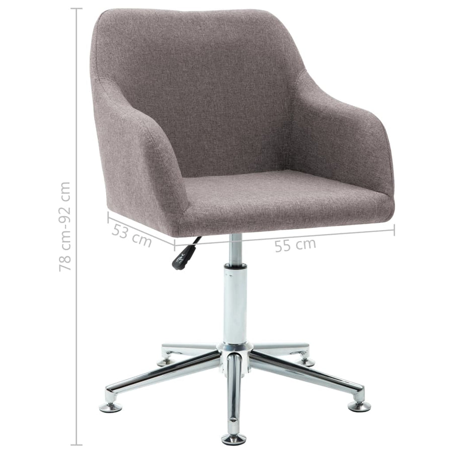 Eetkamerstoelen Draaibaar Stof 4