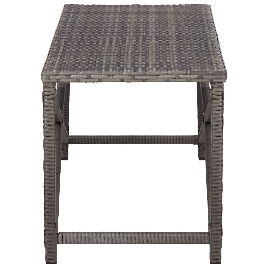 Tuinbank Poly Rattan 120 cm Grijs