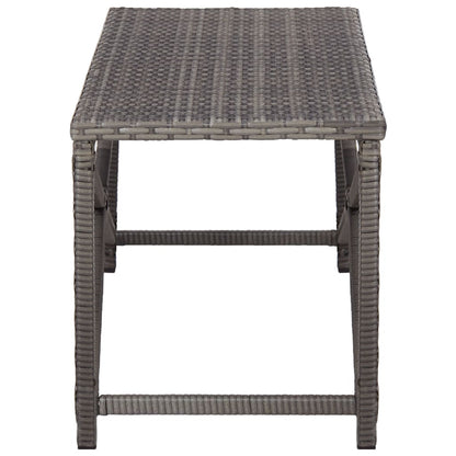 Tuinbank Poly Rattan 120 cm Grijs