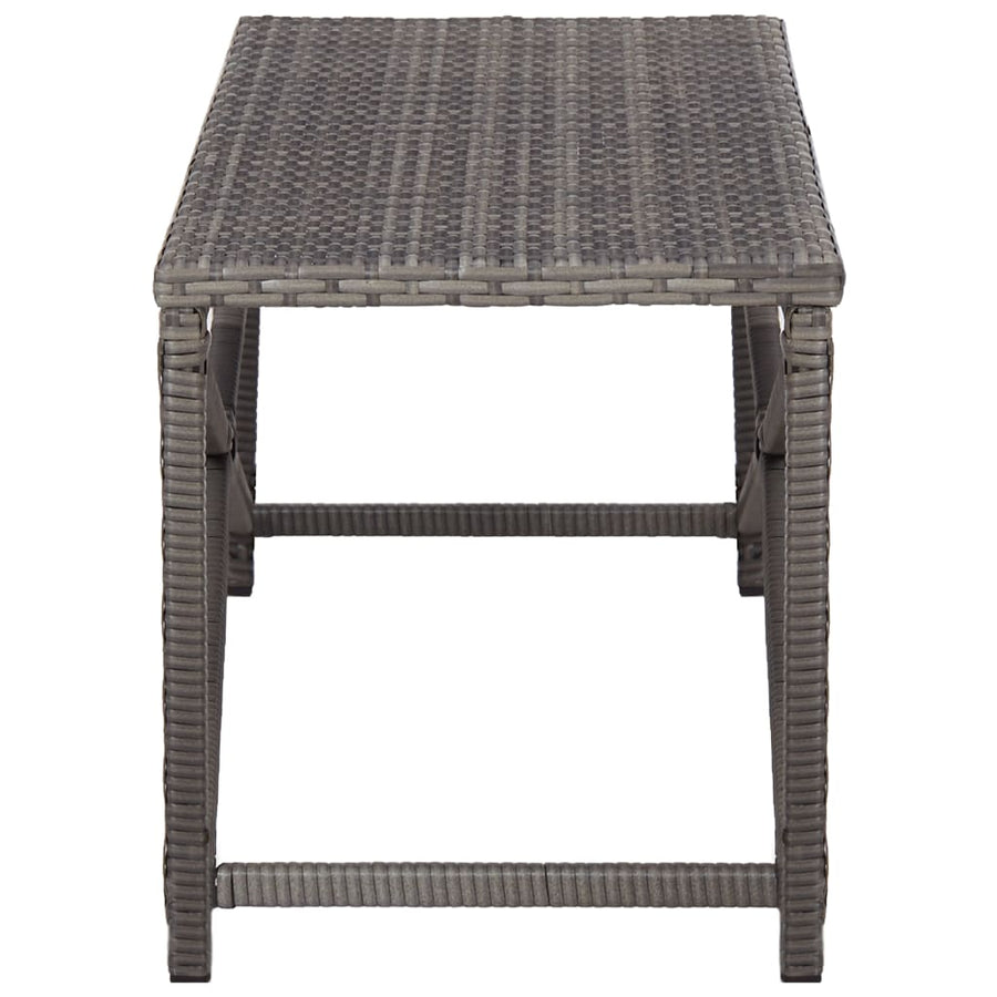Tuinbank Poly Rattan 120 cm Grijs