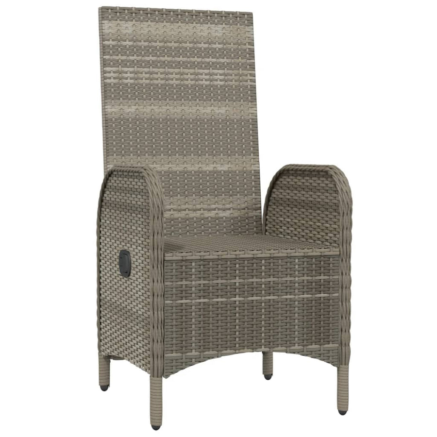 Tuinstoelen Poly Rattan Grijs