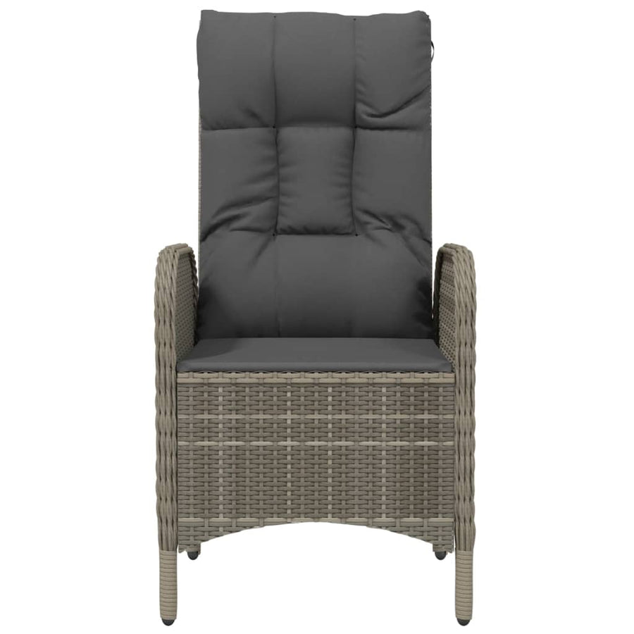 Tuinstoelen Poly Rattan Grijs
