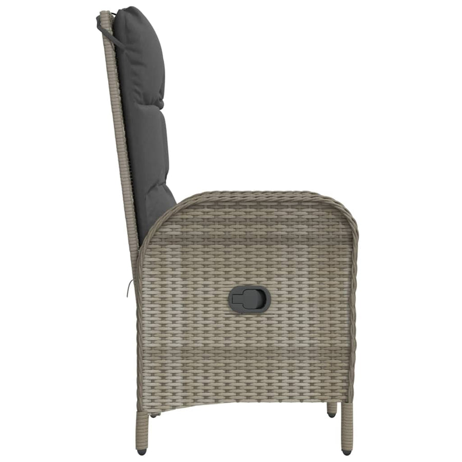 Tuinstoelen Poly Rattan Grijs