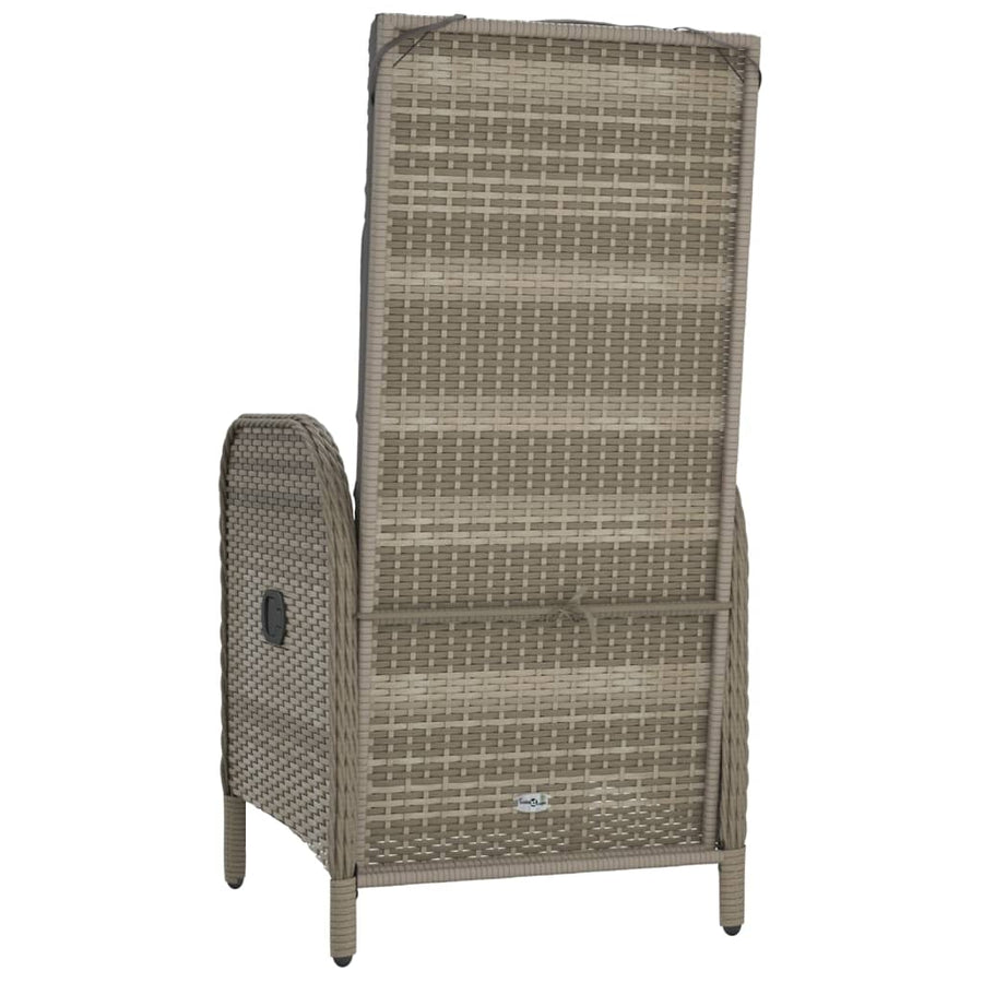 Tuinstoelen Poly Rattan Grijs