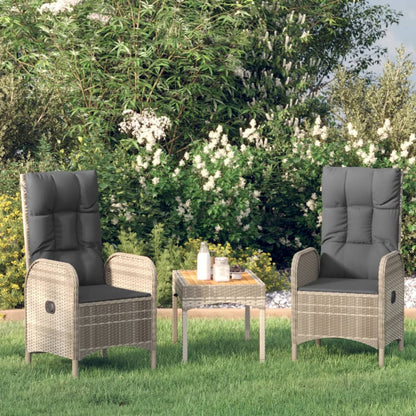 Tuinstoelen Poly Rattan Grijs
