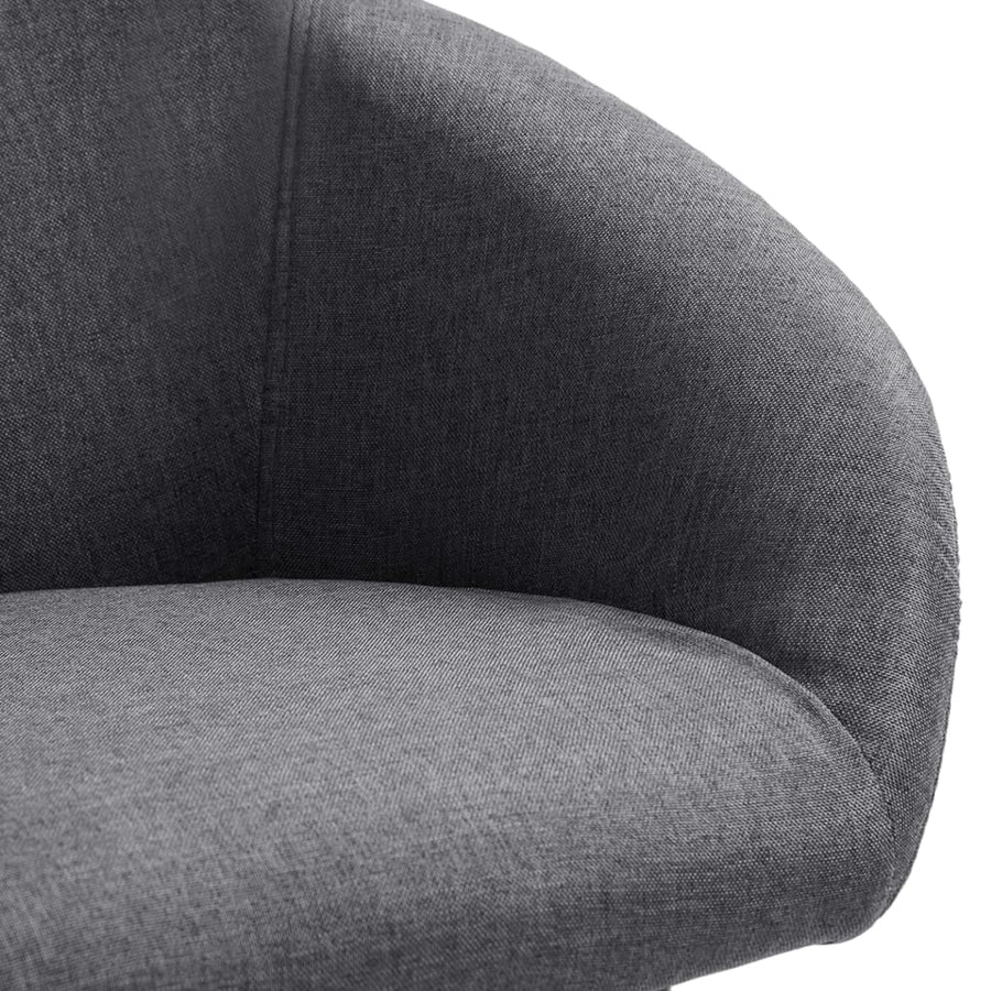 Eetkamerstoelen 4 St Stof Donkergrijs Donkergrijs