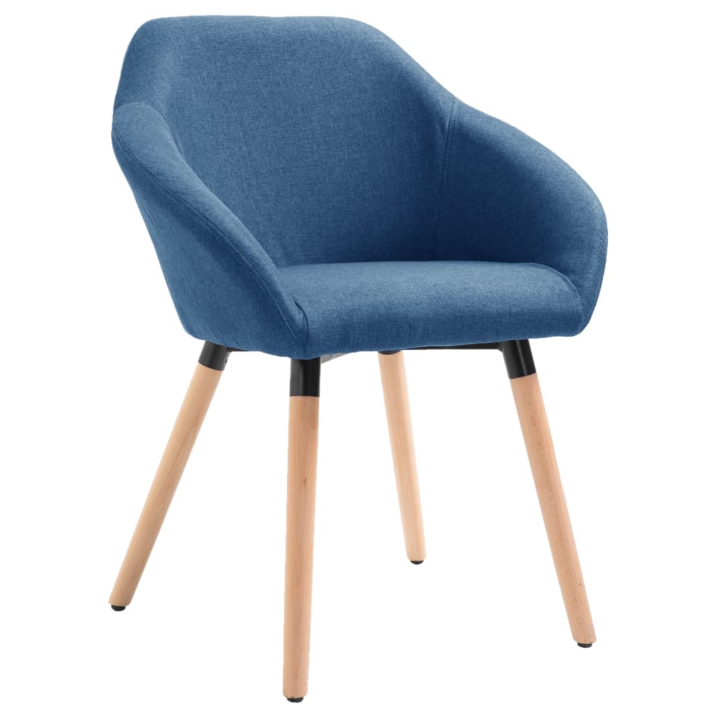 Eetkamerstoelen 4 St Stof Blauw Blauw