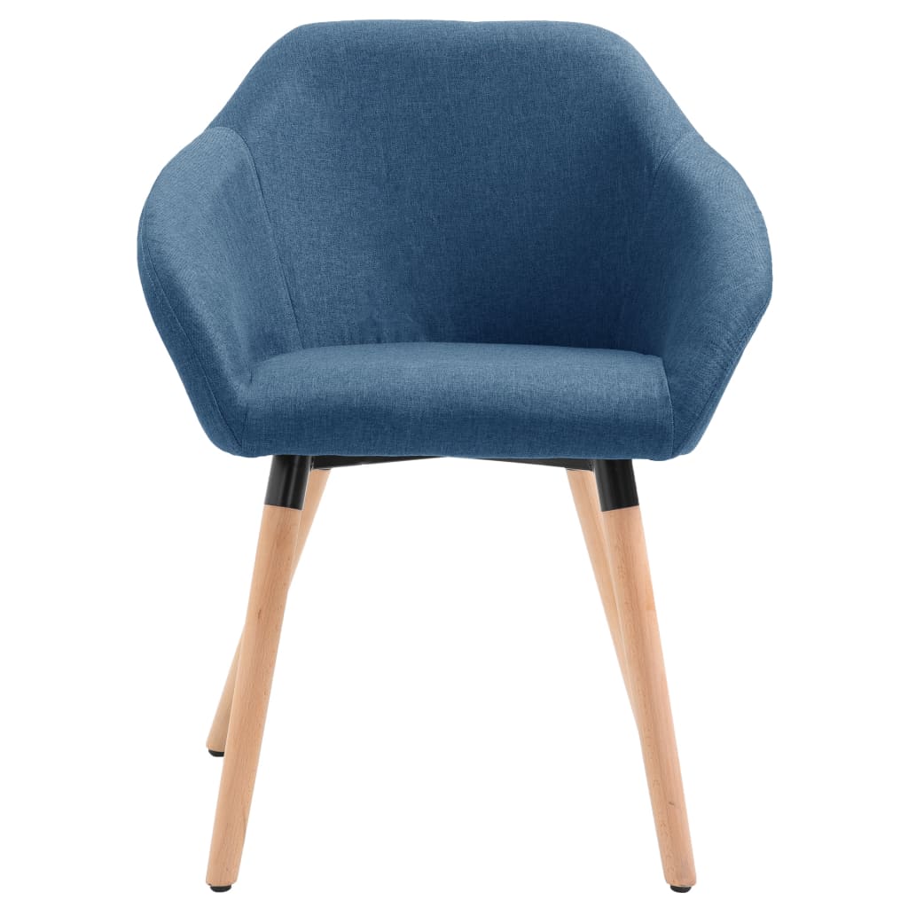 Eetkamerstoelen 4 St Stof Blauw Blauw