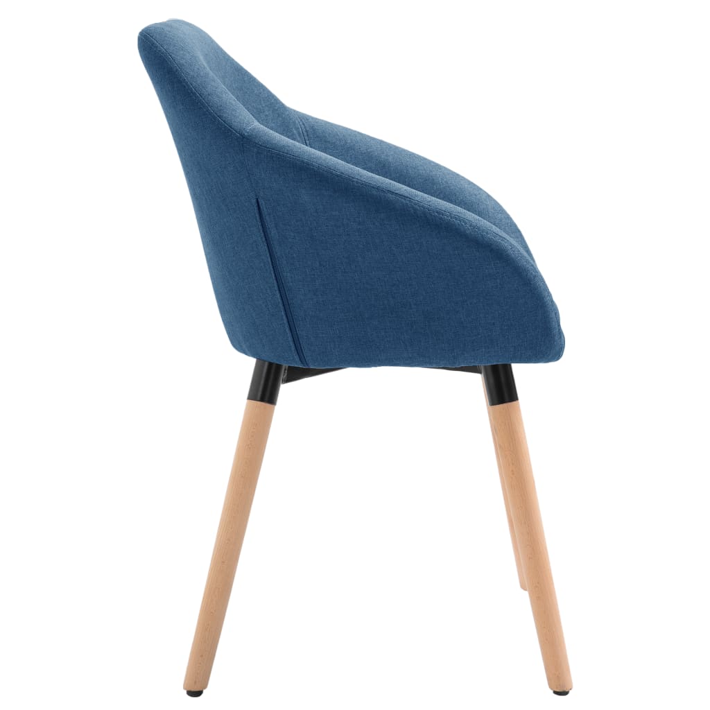 Eetkamerstoelen 4 St Stof Blauw Blauw
