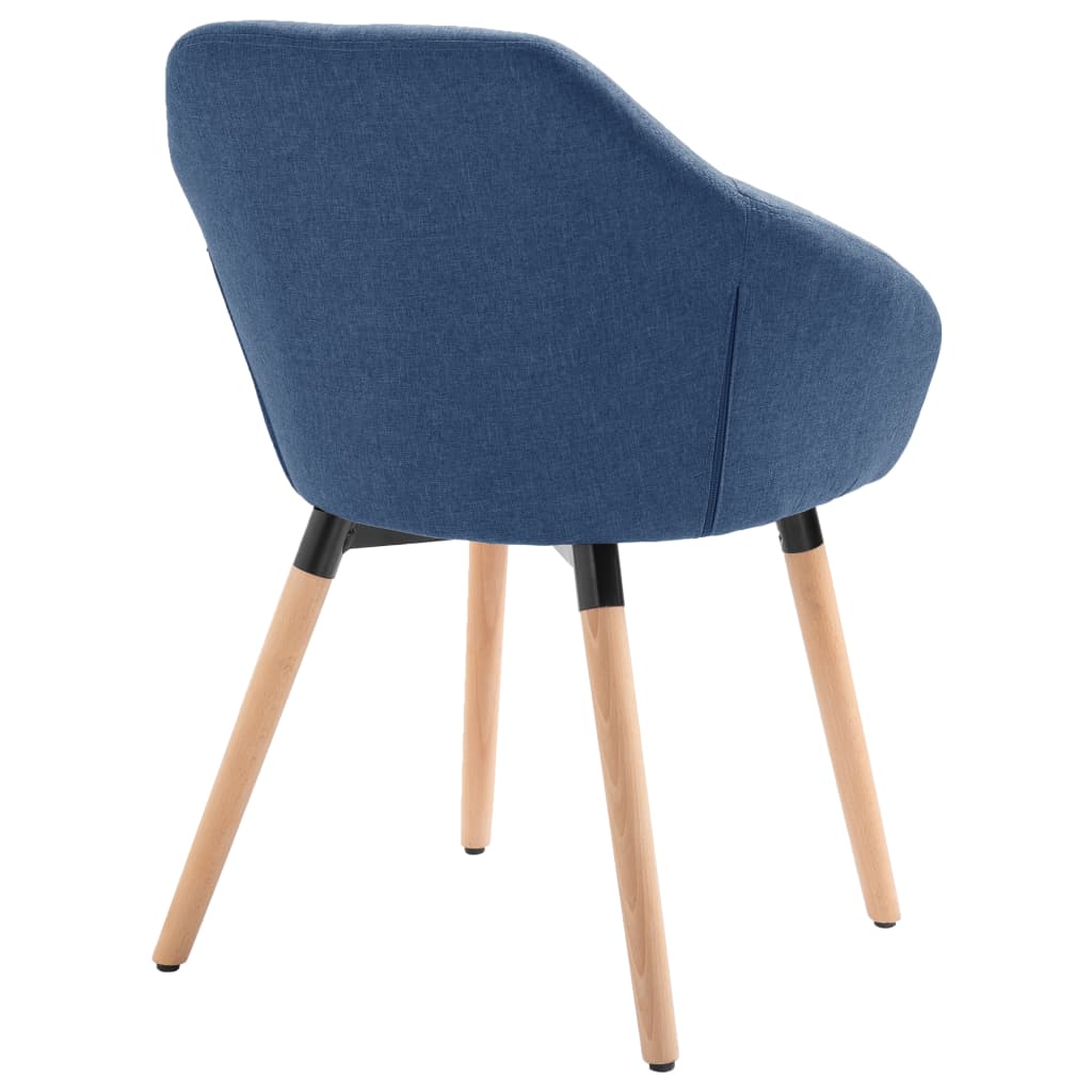 Eetkamerstoelen 4 St Stof Blauw Blauw