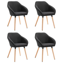 Eetkamerstoelen 4 St Stof Zwart 4