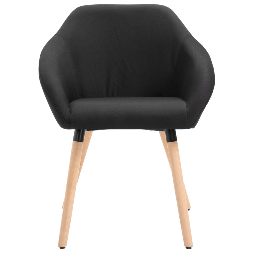 Eetkamerstoelen 4 St Stof Zwart 4
