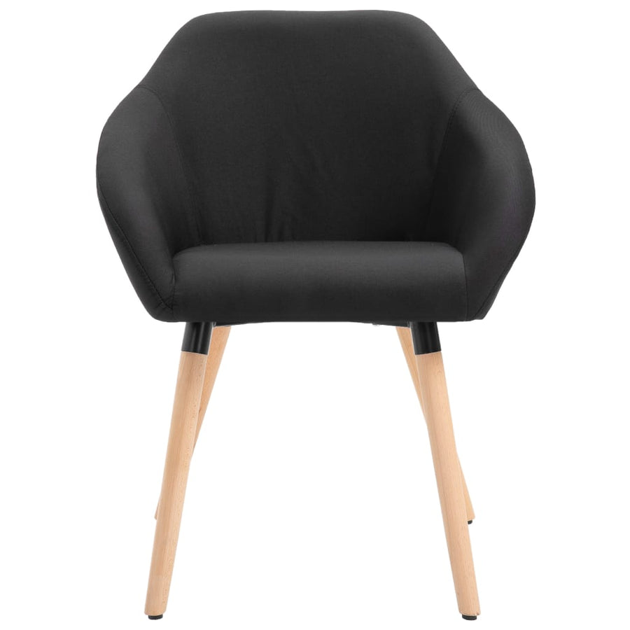 Eetkamerstoelen 4 St Stof Zwart 4