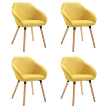 Eetkamerstoelen 4 St Stof Geel 4