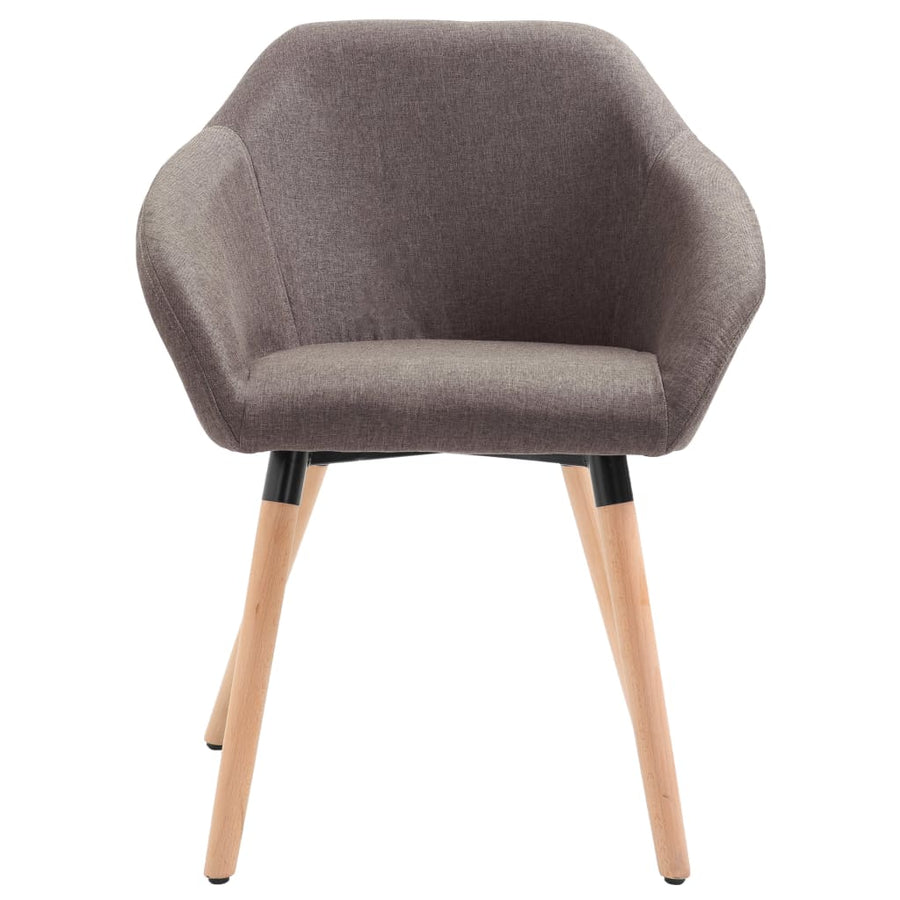 Eetkamerstoelen 4 St Draaibaar Stof Taupe 4