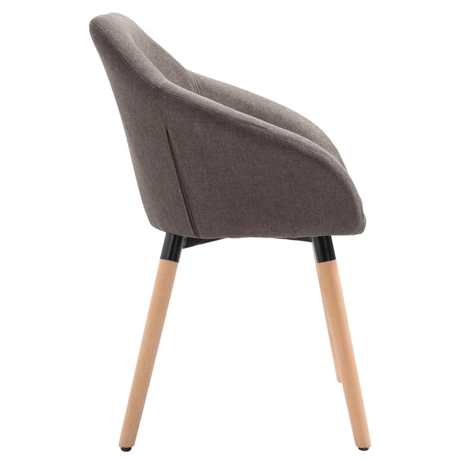 Eetkamerstoelen 4 St Draaibaar Stof Taupe 4
