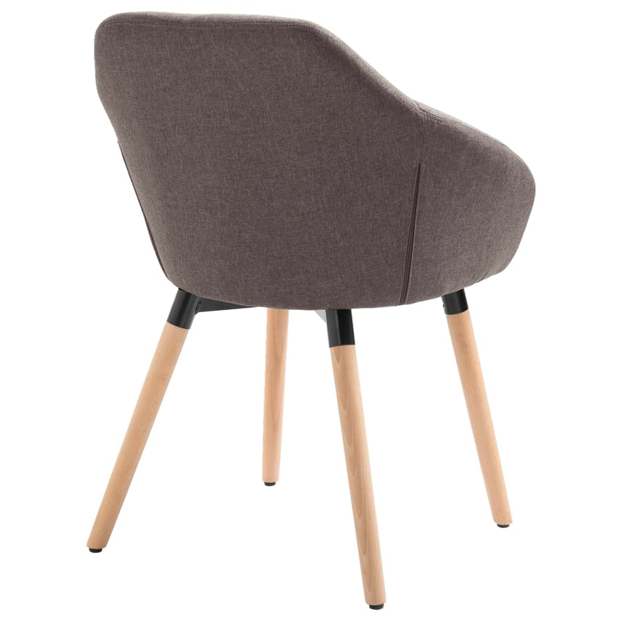 Eetkamerstoelen 4 St Draaibaar Stof Taupe 4