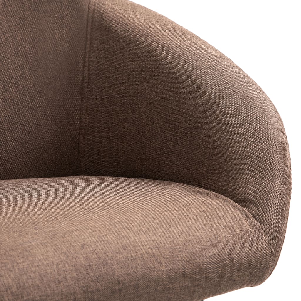 Eetkamerstoelen 6 St Stof Bruin 6
