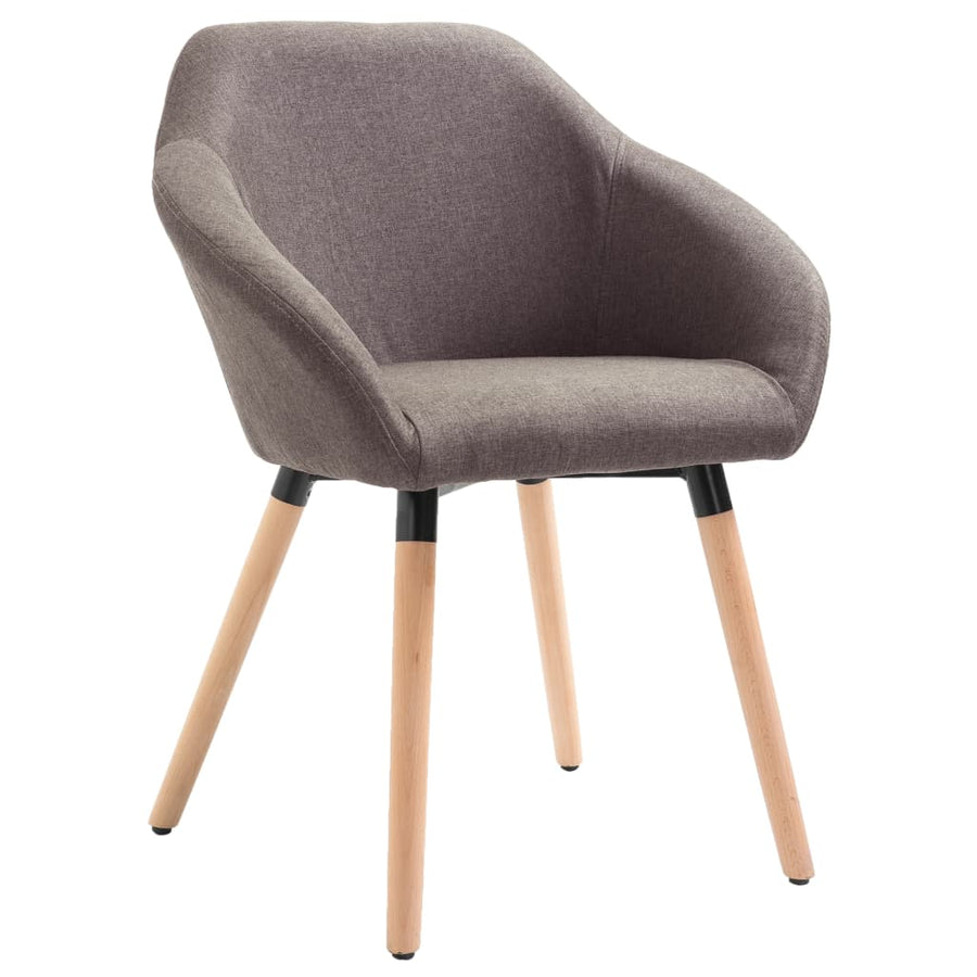 Eetkamerstoelen 6 St Stof Taupe 6