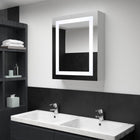 Bathroom cabinet with mirror and LED 50x13x70 cm
