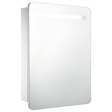 Badkamerkast Met Spiegel En Led 60Xx80 Cm wit en zilver