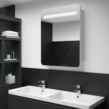 Badkamerkast Met Spiegel En Led 60Xx80 Cm wit en zilver