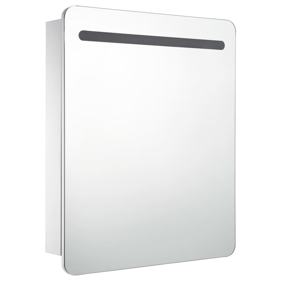 Badkamerkastje Met Spiegel Led 68X9X80 Cm