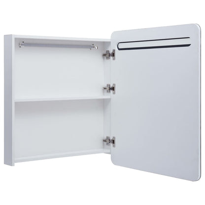 Badkamerkastje Met Spiegel Led 68X9X80 Cm