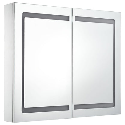 Badkamerkast Met Spiegel En Led 80X12,2X68 Cm