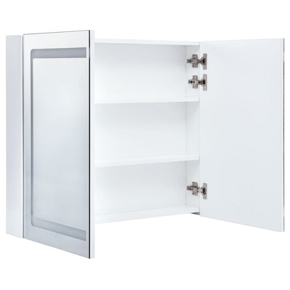Badkamerkast Met Spiegel En Led 80X12,2X68 Cm