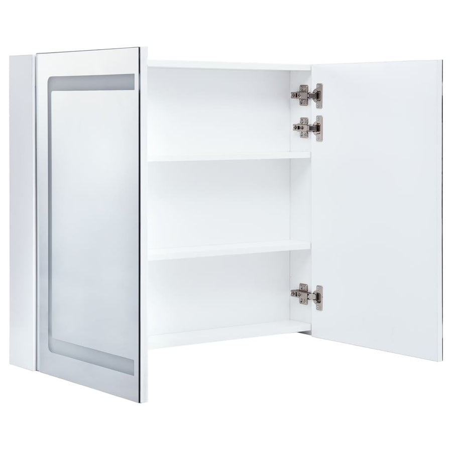Badkamerkast Met Spiegel En Led 80X12,2X68 Cm