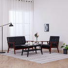 2-piece Sofa set faux leather black