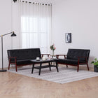 2-piece Sofa set faux leather black