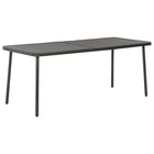 Tuintafel 180X83X72 Cm Staal Donkergrijs
