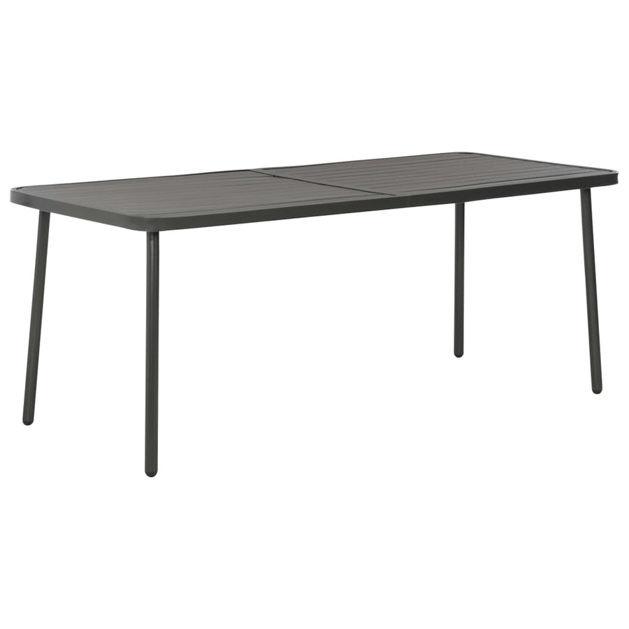 Tuintafel 180X83X72 Cm Staal Donkergrijs