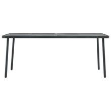 Tuintafel 180X83X72 Cm Staal Donkergrijs