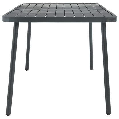 Tuintafel 180X83X72 Cm Staal Donkergrijs