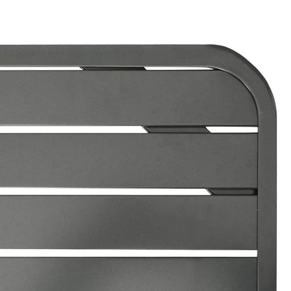 Tuintafel 180X83X72 Cm Staal Donkergrijs