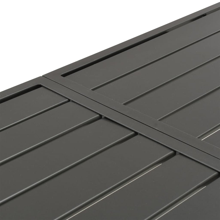 Tuintafel 180X83X72 Cm Staal Donkergrijs