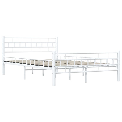 Bedframe Metaal 140 x 200 cm Wit