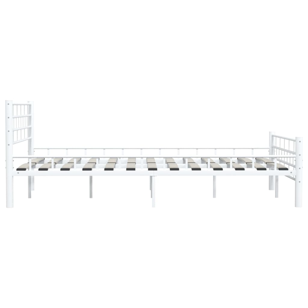Bedframe Metaal 140 x 200 cm Wit