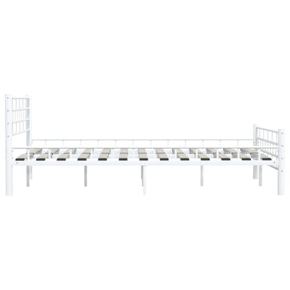 Bedframe Metaal 140 x 200 cm Wit