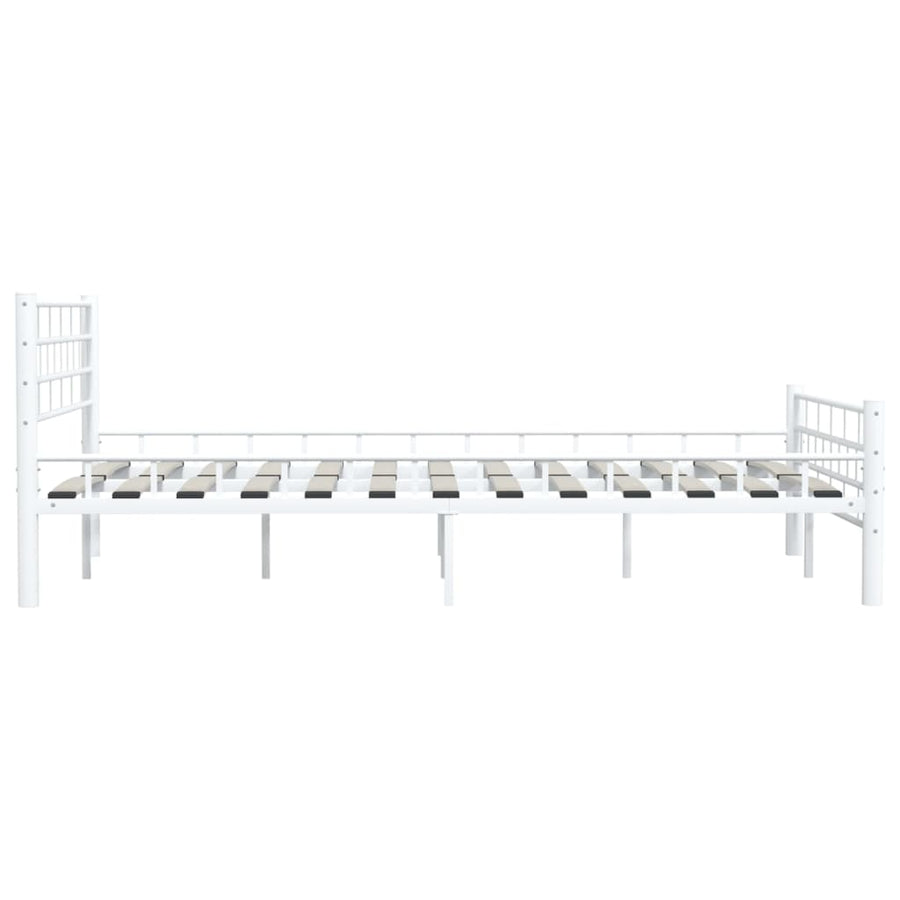 Bedframe Metaal 140 x 200 cm Wit