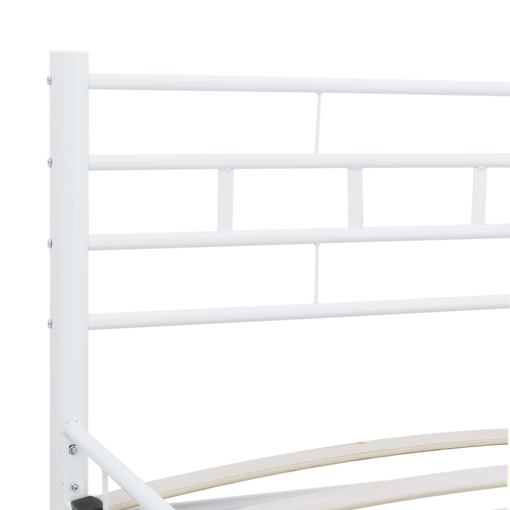 Bedframe Metaal 140 x 200 cm Wit
