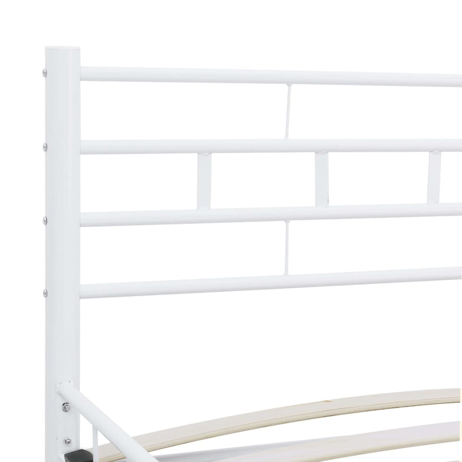 Bedframe Metaal 140 x 200 cm Wit