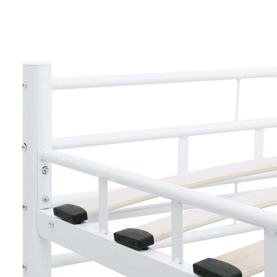 Bedframe Metaal 140 x 200 cm Wit